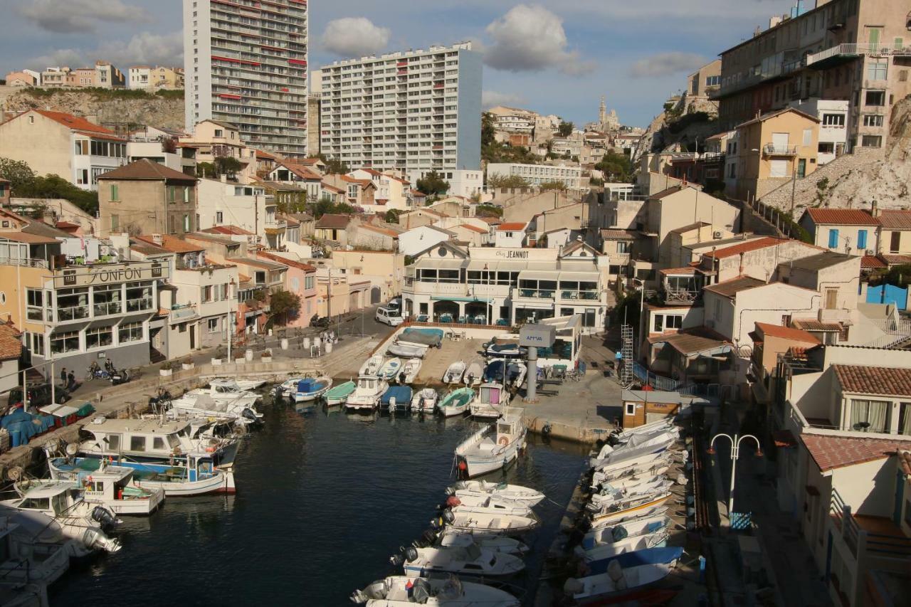 Stud Terras Ville Corniche 2 Pers Stat Gratuit Rue Modif Suivt Possib Et Accord Exclusif Marseille Bagian luar foto